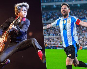 El mensaje del cantante de Green Day para Messi en  su show en Argentina