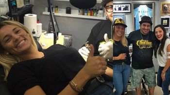 Rocío Oliva y Jana Maradona se tatuaron juntas Rocío Oliva y Jana Maradona se tatuaron juntas