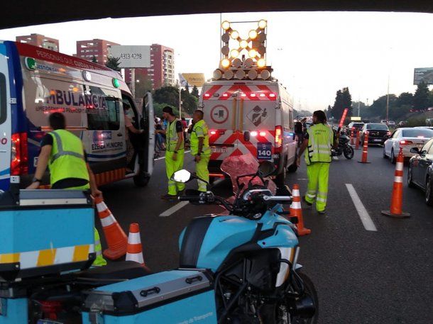 Impresionante choque múltiple en la autopista Riccheri: hay 22 heridos