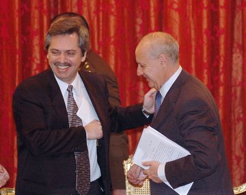 Alberto Fernández con Roberto Lavagna