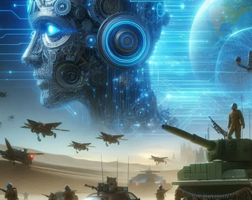 Como&nbsp; sería una guerra sin humanos segun la IA