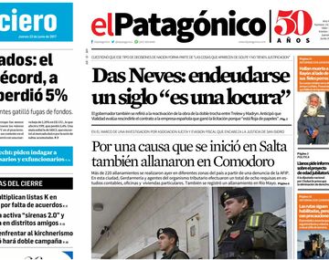 Tapas de diarios del jueves 22 de junio de 2017