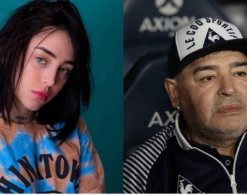 Nicki Nicole canceló a Diego Maradona por maltratador