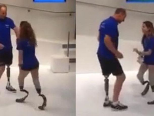 El baile de una pareja con prótesis ortopédicas es furor en la web