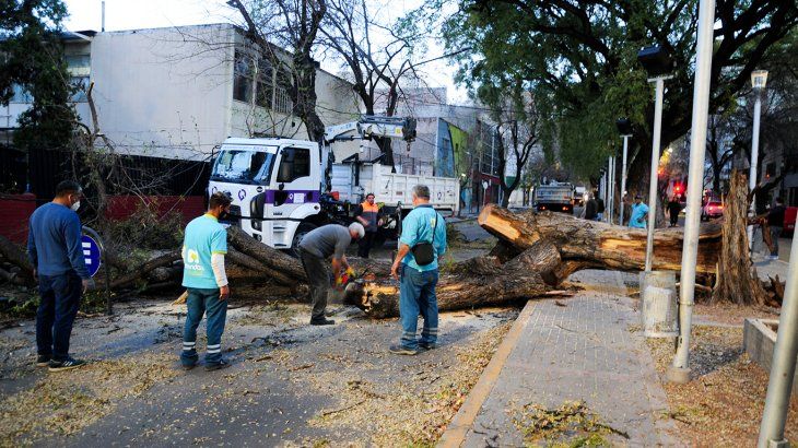 El viento Zonda provocó graves destrozos en Mendoza