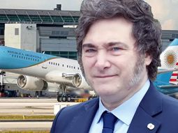 Javier Milei viajará en el ARG01. Javier Milei viajará en el ARG01.