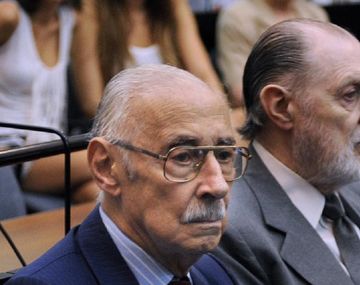 El fallecido dictador Jorge Rafael Videla y el represor Jorge Magnacco.