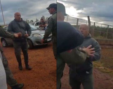Video: nueva pelea entre taxistas y un chofer de Uber en el puente Posadas-Encarnación