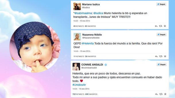 La conmoción de los famosos por la muerte de Helenita Galbán