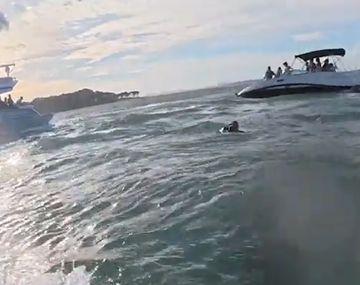 Emergencia en Punta del Este: una familia fue salvada tras el vuelco de su lancha