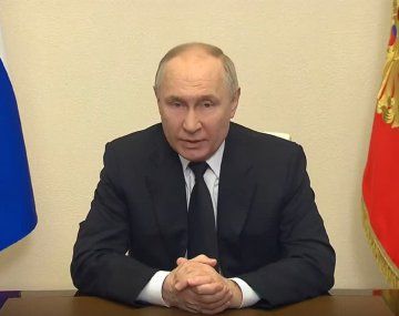 Putin apuntó contra Ucrania por el atentado en Moscú