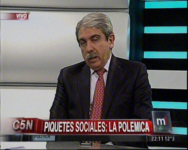 #m1Piquetes: Para Aníbal Fernández no se necesita nada más que el Código Penal para actuar ante piquetes