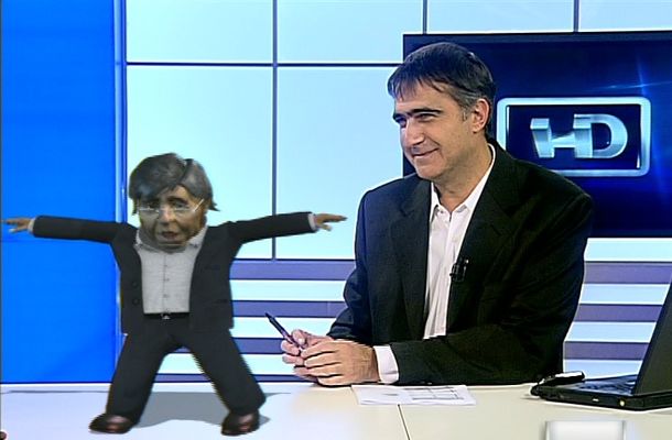 El divertido baile de Hugo Moyano en vivo por HD