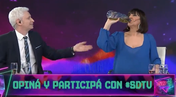 Voy a brindar con meo: La Negra Vernaci y una zarpada imitación de Viviana Canosa