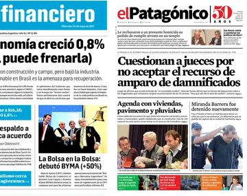 Tapas de diarios del miércoles 24 de mayo de 2017