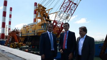 randazzo y scioli pusieron en marcha una obra de dragado randazzo y scioli pusieron en marcha una obra de dragado