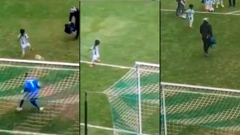 el mejor imitador: un nene festejo como cristiano ronaldo e hizo reir a todo el estadio el mejor imitador: un nene festejo como cristiano ronaldo e hizo reir a todo el estadio