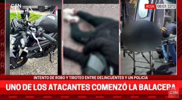 Un policía mató a un delincuente que le quiso robar la moto