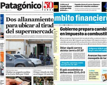 Tapas de diarios del miércoles 27 de septiembre de 2017