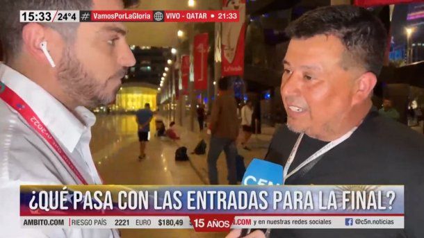 Faltan entradas para la final del Mundial de Qatar 2022: el llanto de un hincha argentino