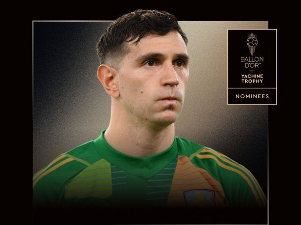 Otra vez, Dibu Martínez fue nominado al Premio Lev Yashin en el Balón de Oro 2025