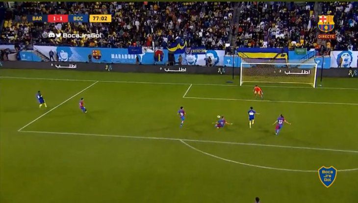 VIDEO: así fue el gol de Boca para el empate ante Barcelona