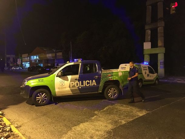 Delincuente abatido en entradera