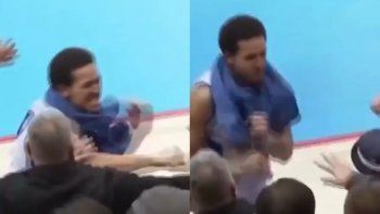 escandalo en el basquet: un jugador golpeo a un fanatico de su propio equipo escandalo en el basquet: un jugador golpeo a un fanatico de su propio equipo
