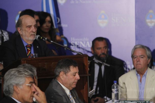 Familiares del atentado, oposición y fiscales en la audiencia pública del Senado
