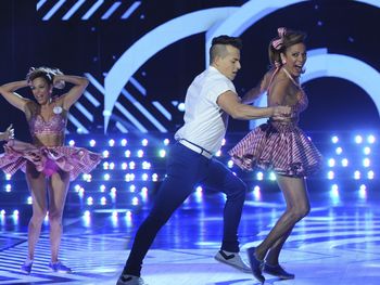 Rock perfecto para Iliana Calabró en el Bailando 2016.
