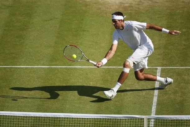 Contundente triunfo de Del Potro en su debut en Wimbledon