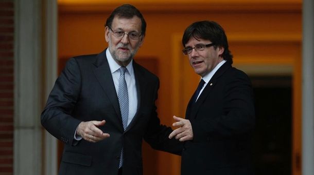 Mariano Rajoy y Carles Puigdemont