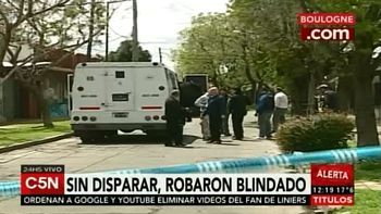 sin efectuar un solo disparo, robaron un camion blindado en boulogne sin efectuar un solo disparo, robaron un camion blindado en boulogne