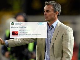 Pablo Lavallen publicó un polémico tuit sobre el aborto