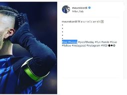 Mauro Icardi y un polémico posteo