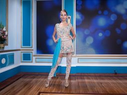 Muy en pelotas: baile sensual y transparencias de Juana Viale en el programa de su abuela
