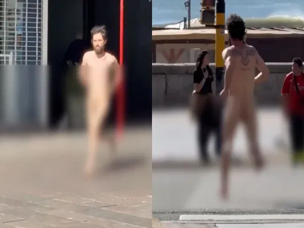 Mar del Plata: un hombre corrió totalmente desnudo por la peatonal