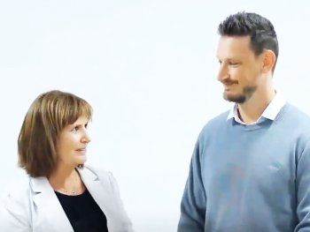 Patricia Bullrich y Germán Kiczka, juntos en un spot electoral.&nbsp;