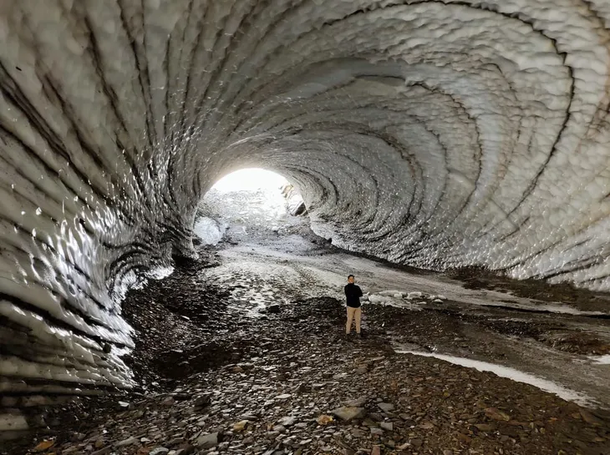 Así era la Cueva de Jimbo en Tierra del Fuego.