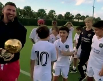 VIDEO Así celebró Lionel Messi el cumple de su hijo Thiago