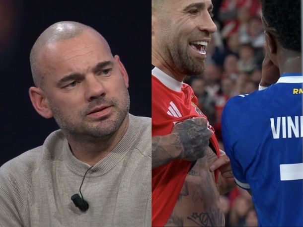 Sneijder destrozó a Otamendi por su cruce con Vinícius Jr: ¿Está bien de la cabeza?