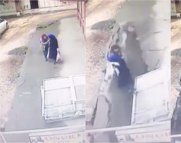 Iban caminando y se les derrumbó el suelo