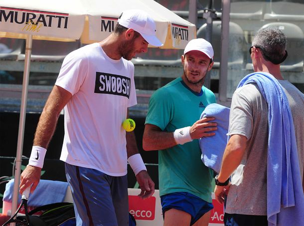 Tras varios años de ignorarse, Del Potro y Mónaco volvieron a entrenar juntos
