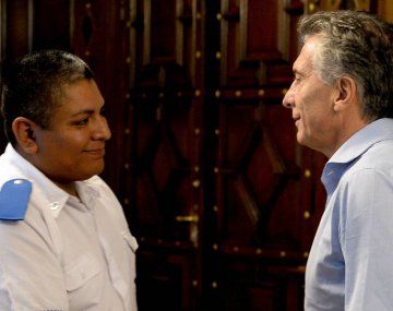 Chocobar fue recibido por el presidente Mauricio Macri