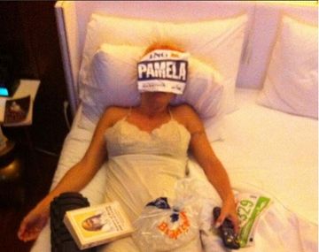 Así terminó esta bomba sexy después de una durísima maratón