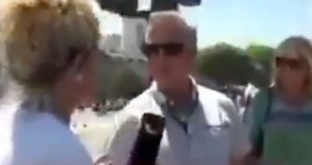 Cronista de TN se encontró con un turista australiano en la marcha de la CGT y su reacción descolocó a todos