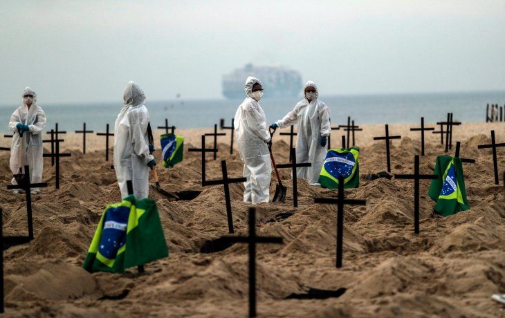 Brasil es el segundo país del mundo con mayor cantidad de muertos por coronavirus Covid-19.