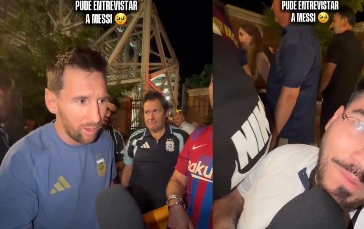 El enorme gesto de Messi con un periodista venezolano que conmovió a todos El enorme gesto de Messi con un periodista venezolano que conmovió a todos