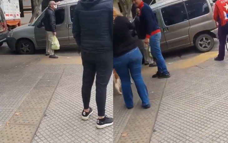 Un ciego golpeó con su bastón una camioneta mal estacionada
