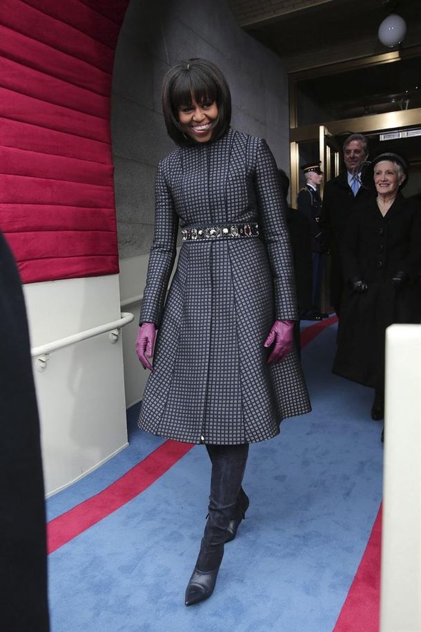 El look masculino de Michelle en la asunción de Obama